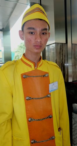 Mr. Alvin Adam, Trainee belboy, FM7 Resort Hotel, Tangerang